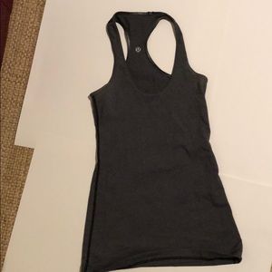 Pinstriped fitted tank